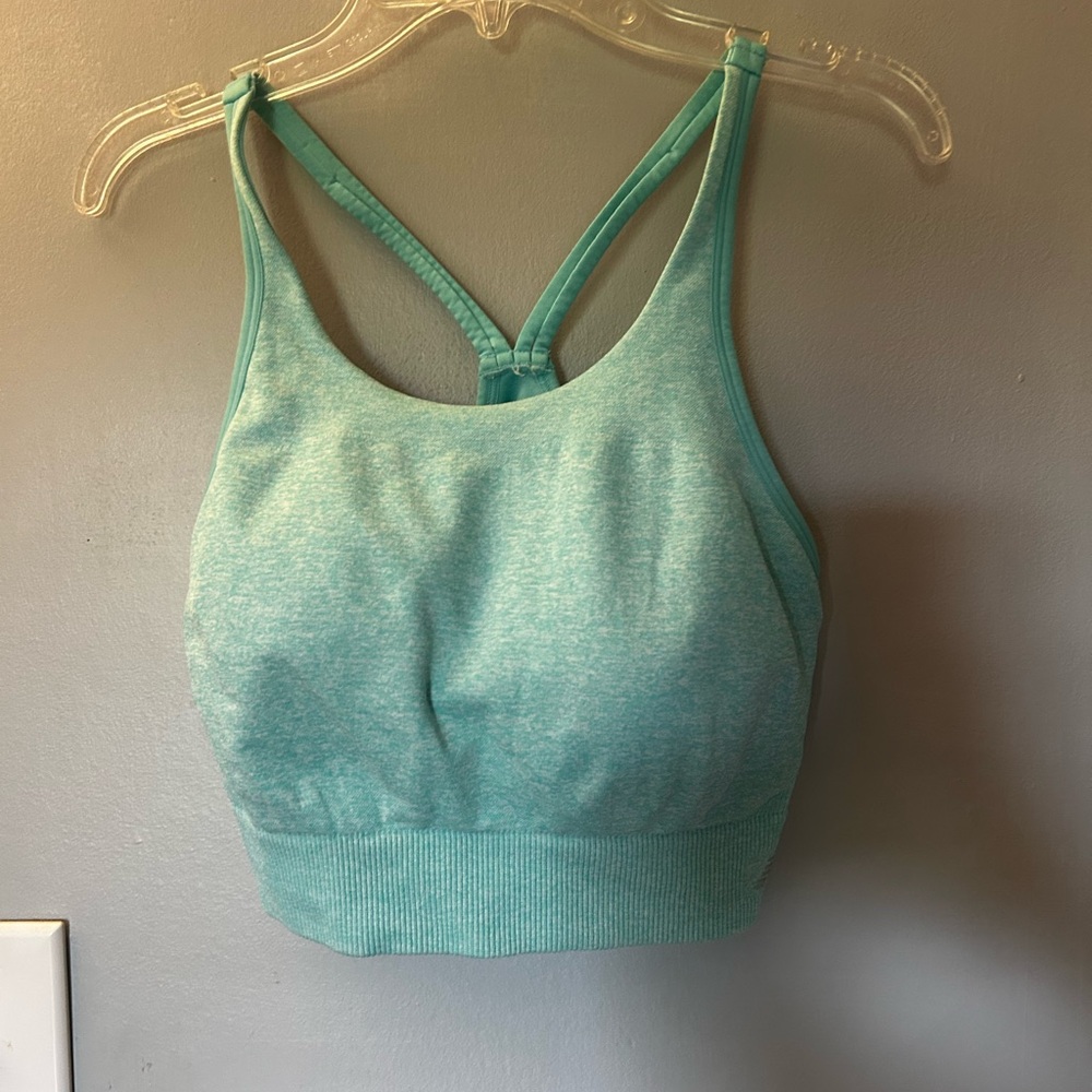 NBA Blue Sports Bra with Racerback Design
